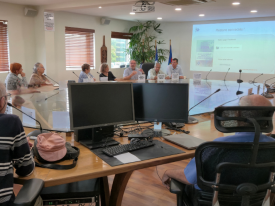 Présentation du CESE-NC au CMVN par le président, le 2ème questeur et le secrétaire général de l’institution.