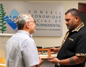 Visite du président du gouvernement de la Nouvelle-Calédonie.