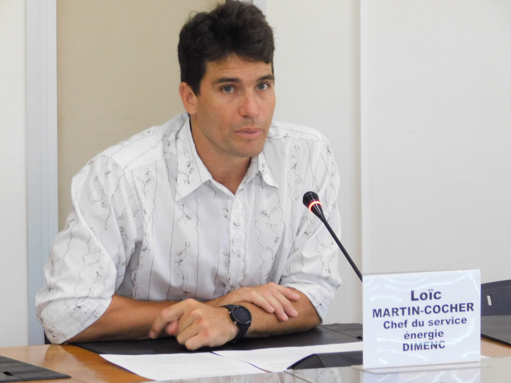 Monsieur Loïc MARTIN-COCHER, chef du service énergie à la DIMENC.