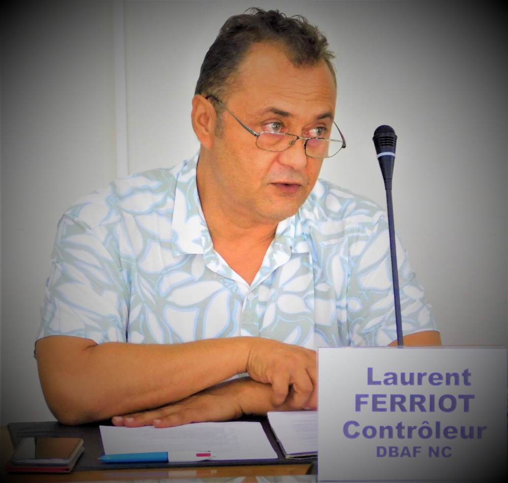 M. Laurent FERRIOT, contrôleur de gestion à la Direction du Budget et des Affaires Financières de la Nouvelle-Calédonie (DBAF-NC).