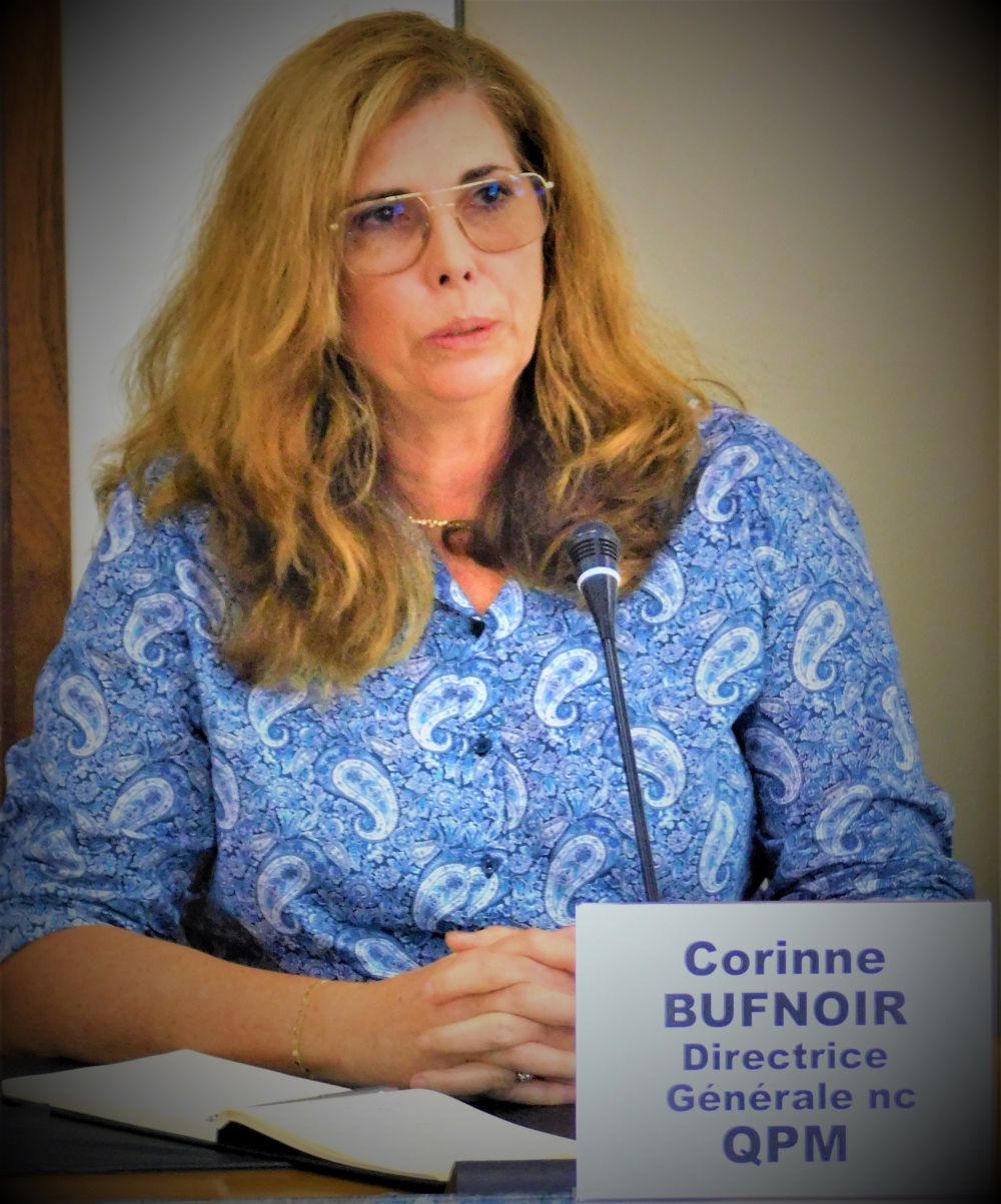 Madame Corinne BUFNOIR, directrice générale en Nouvelle-Calédonie de Queensland Pacific Metals (QPM).