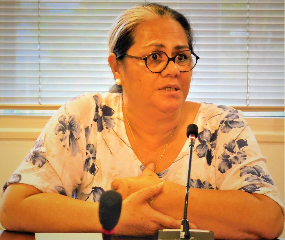 Aniseta Tufele, présidente de la commission de la santé et de l’action sociale de la province Sud.