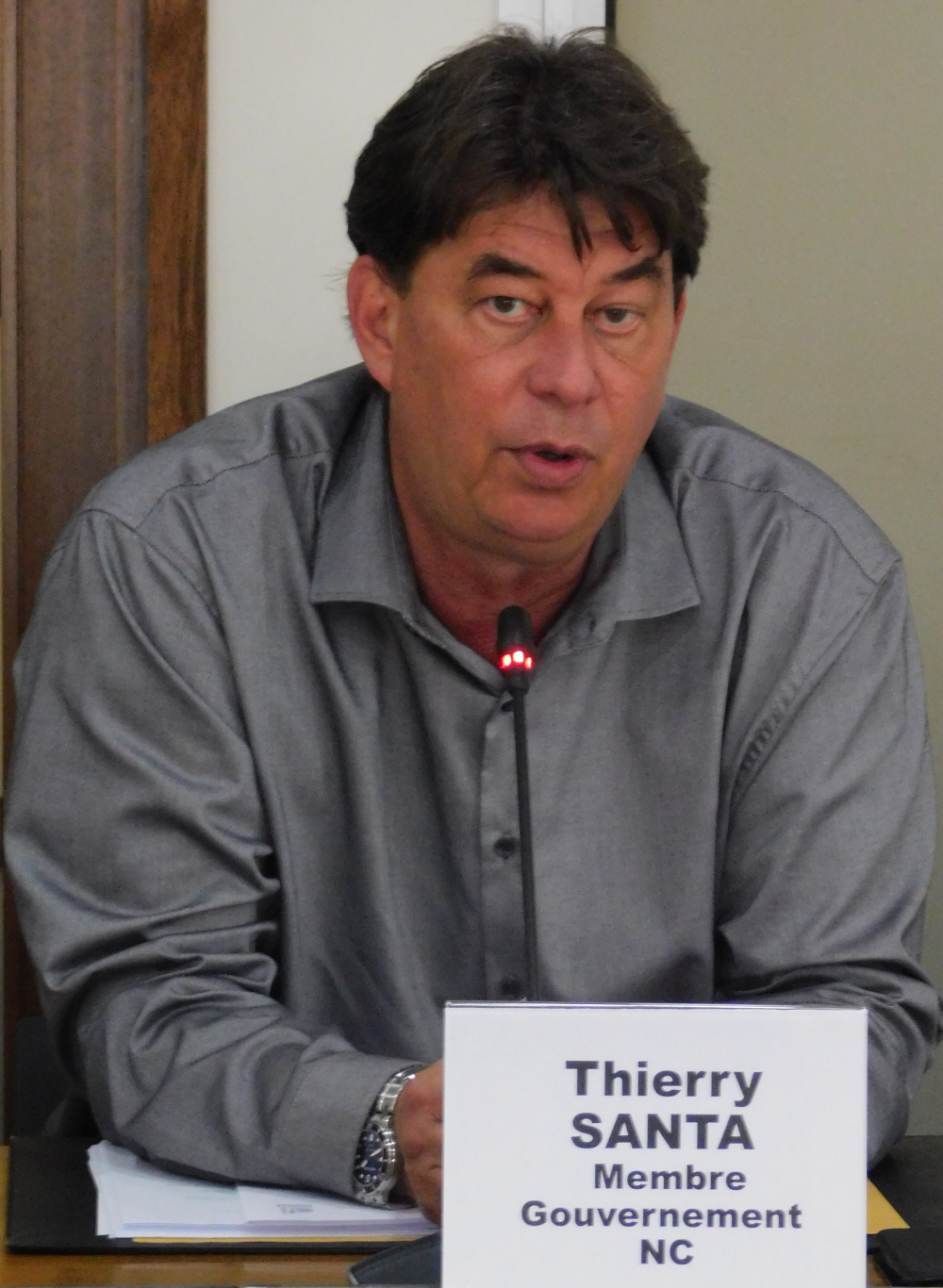Monsieur Thierry Santa, membre du gouvernement de la Nouvelle-Calédonie.