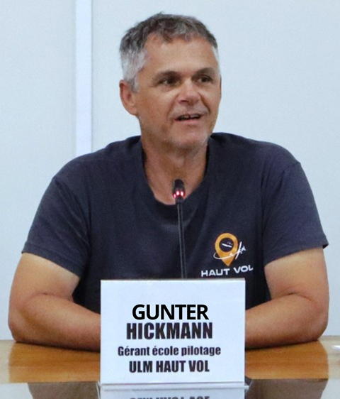 M. Gunter HICKMANN, gérant de l’école de pilotage ULM HAUT VOL.