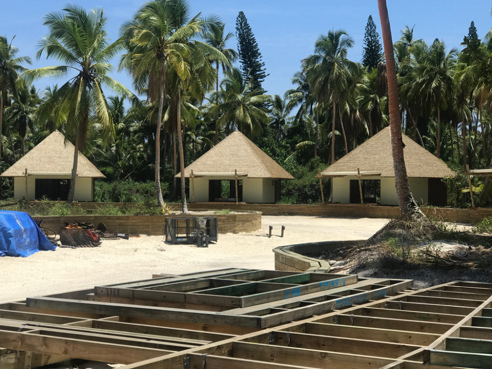 Visite des travaux de l'hôtel WADRA BAY.