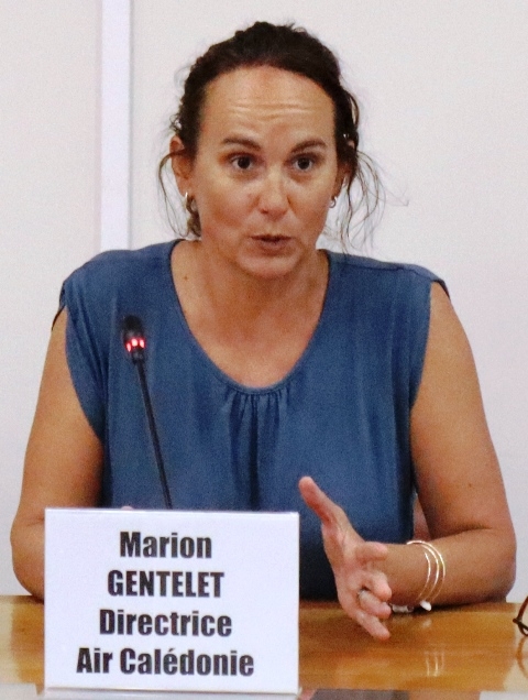 Madame GENTELET Marion - Directrice commerciale d’Air Calédonie.