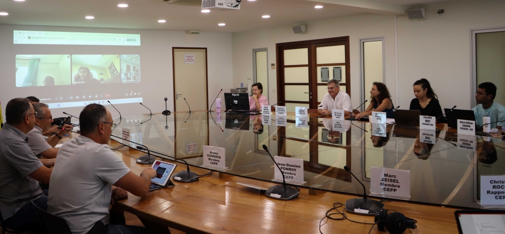 Réunion en présentiel et en visioconférence. 