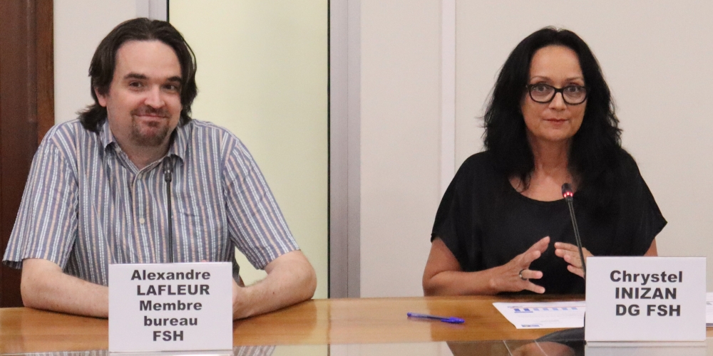 De gauche à droite : Madame Chrystel INIZAN - Directrice générale, Monsieur Alexandre LAFLEUR - Membre du bureau du conseil d’administration