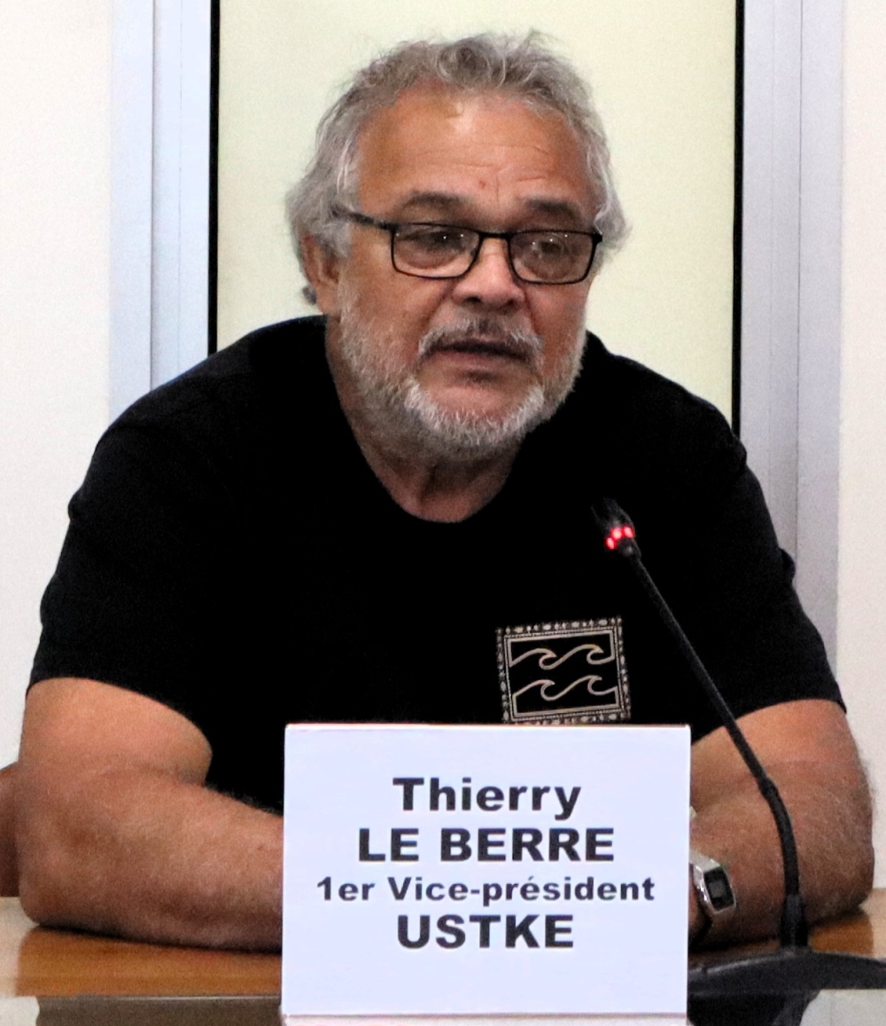 Monsieur Thierry Le Berre, 1er vice-président du Bureau confédéral de l’USTKE.