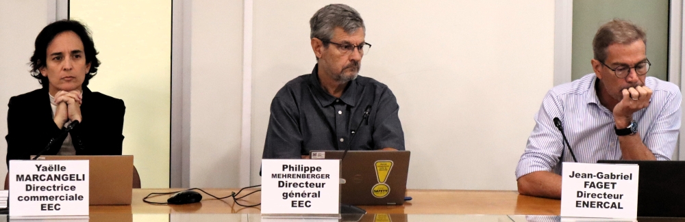 Yaélle Marcangelli, Philippe Mehrenberger et Jean-Gabriel Faget.