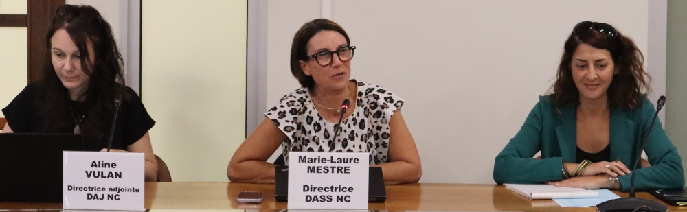 Aline Vulan, Marie-Laure Mestre et Élise Hervagault.