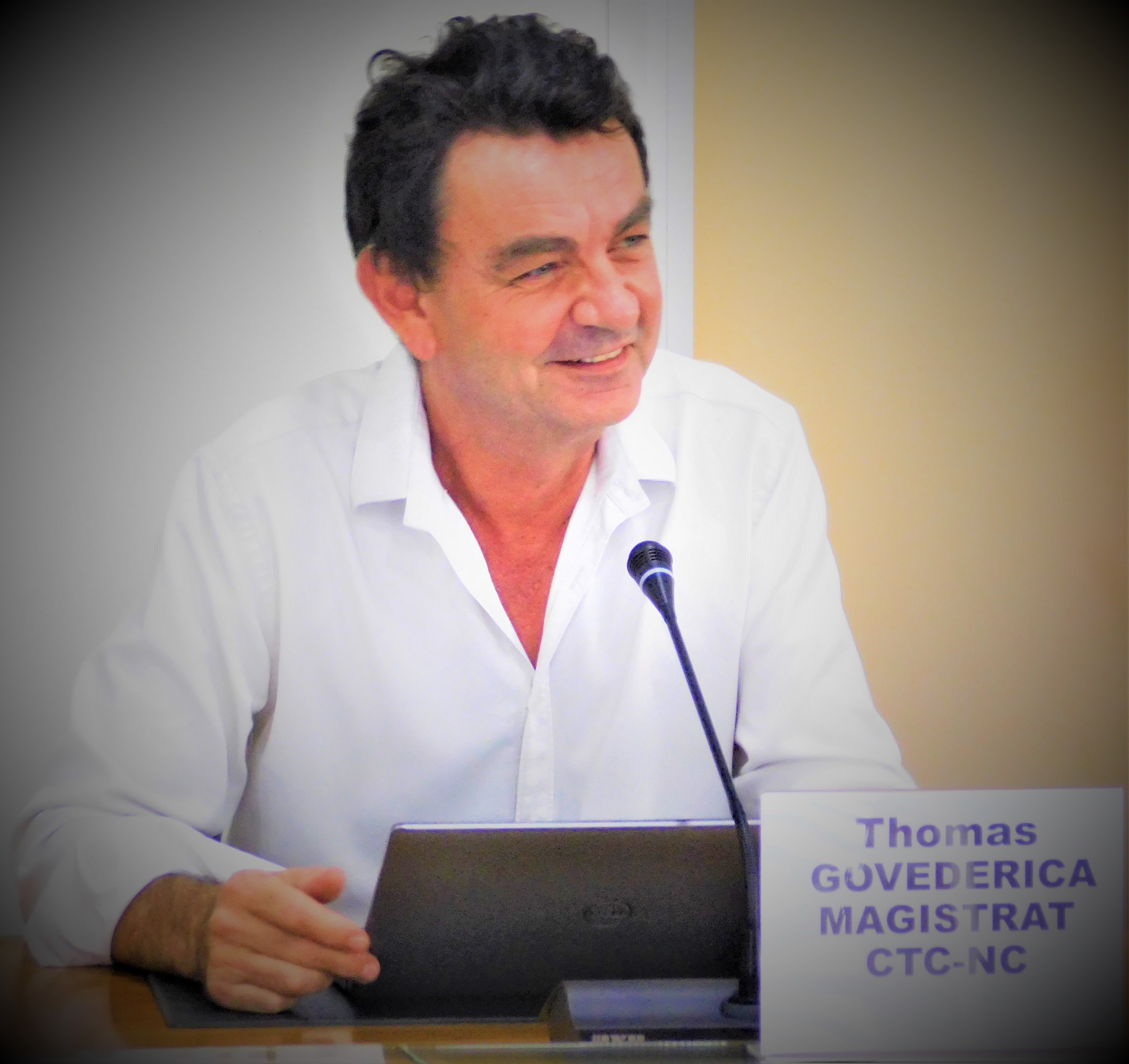 Monsieur Thomas GOVEDARICA, magistrat à la chambre territoriale des comptes de NC (CTC-NC).
